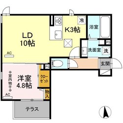 薬師堂駅 徒歩1分 1階の物件間取画像